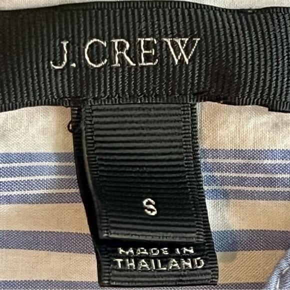 J. Crew Blue and White Casual Button Down Shirt - Picture 3 of 5
